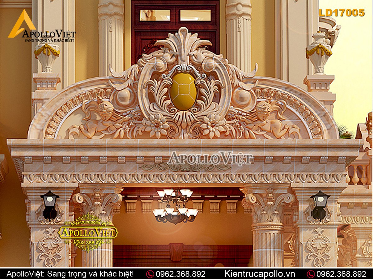 Biệt thự 2 tầng tân cổ điển tinh tế trong từng chi tiết LD17005